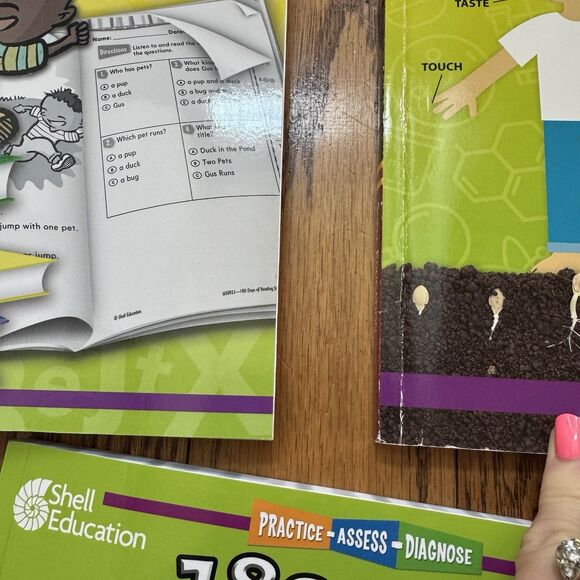 3 Homeschool Grade K Kindergarten WorkBooks 180 Days Of Reading Math Science - Picture 4 of 8